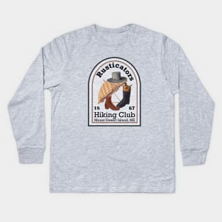 Lispe Rusticators Hiking Club Kids Long Sleeve T-Shirt